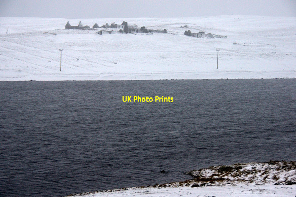 Photo 6"x4" Snarravoe in the snow Belmont\/HP5600 c2013