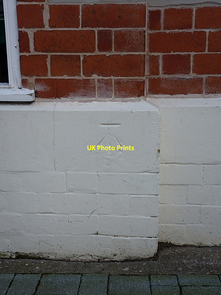 Photo 6"x4" OS benchmark - Wellington, Crown Street Wellington\/SJ6411 c2013