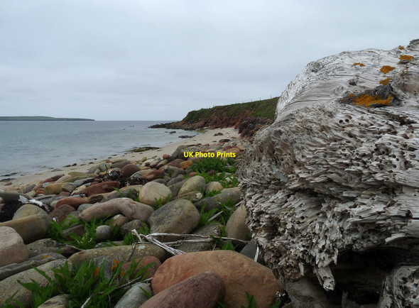 Photo 6"x4" Coastline below Gump of Spurness, Sanday, Orkney Braeswick c2013