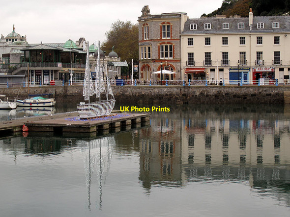 Photo 6"x4" Light-ship in Torquay harbour by day Torquay c2013