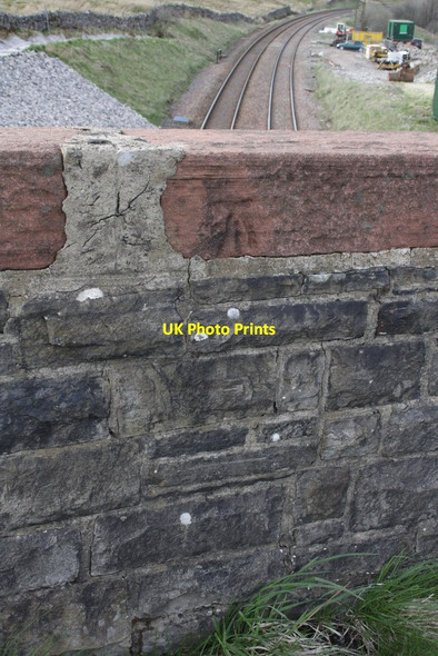 Photo 6"x4" Settle-Carlisle railway line from Ais Gill railway bridge Grisdale c2013