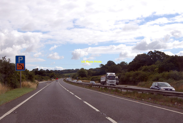 Photo 6"x4" A303 parking area Wincanton c2013