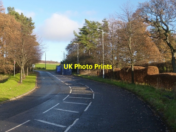 Photo 6"x4" Road leading out of an industrial estate Dumbarton c2013