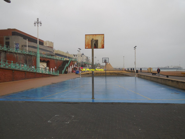 Photo 6"x4" Basketball Court, Brighton Seafront Hove c2013