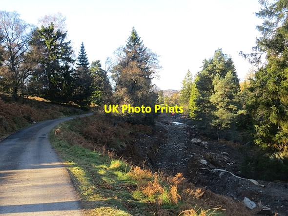 Photo 6"x4" Road from Riemore Conlan Hill c2013
