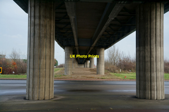 Photo 6"x4" The flyover at Saltend roundabout Salt End c2013