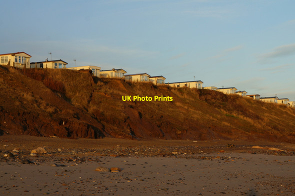 Photo 6"x4" Cliff top caravans, north of Hornsea Hornsea c2013