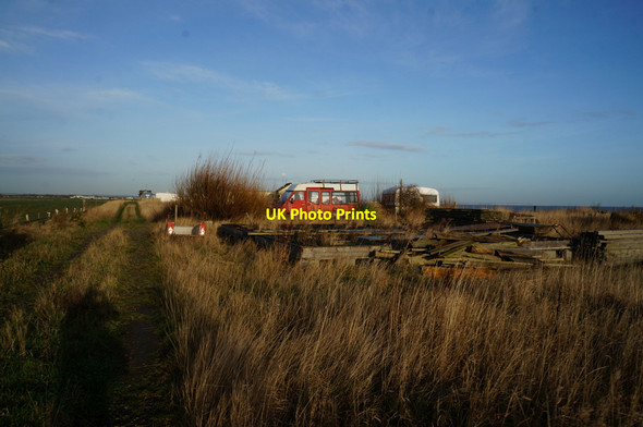 Photo 6"x4" Track leading to Hornsea Road, Skipsea Skipsea Brough c2013