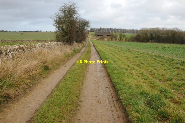 Photo 6"x4" Farm track and bridleway Little Barrington c2013