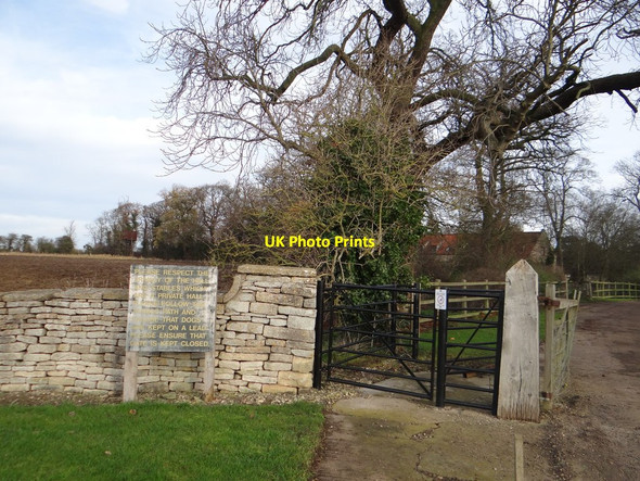 Photo 6"x4" Gate on Culverthorpe Park Culverthorpe c2013