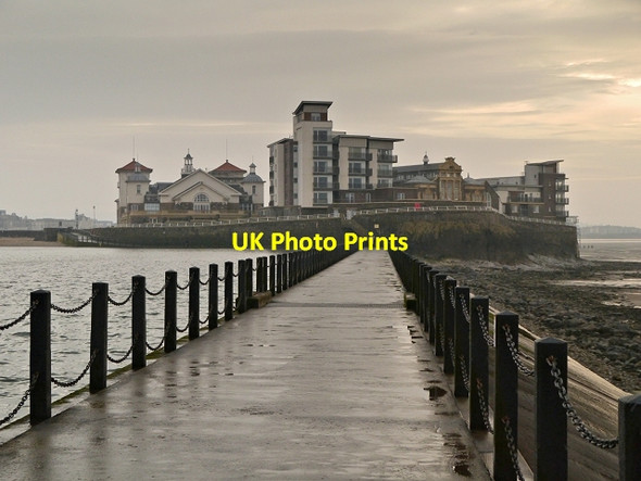 Photo 6"x4" Knightstone Island from the Causeway Weston-super-Mare c2013