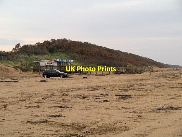 Photo 6"x4" Car Park and Caf\u00c3\u00a9 on the Beach Weston-super-Mare c2013