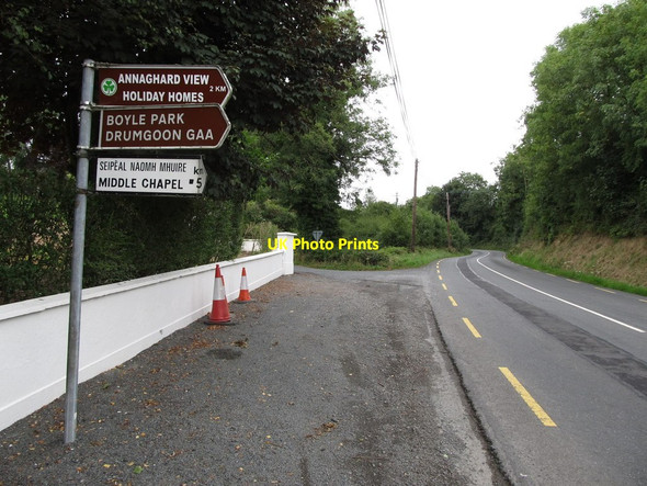 Photo 6"x4" The R191 (Cootehill\/Bailieboro Road) at the junction with Ashfield Cootehill c2013