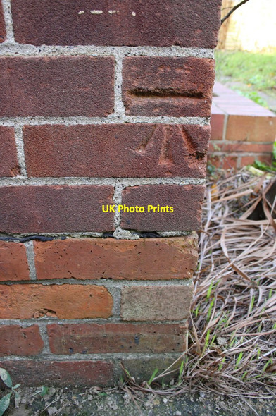 Photo 6"x4" Benchmark on #37 Nicholas Road Wallingford c2013