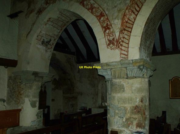 Photo 6"x4" Wall paintings, St. Mary's, West Chiltington West Chiltington c2013