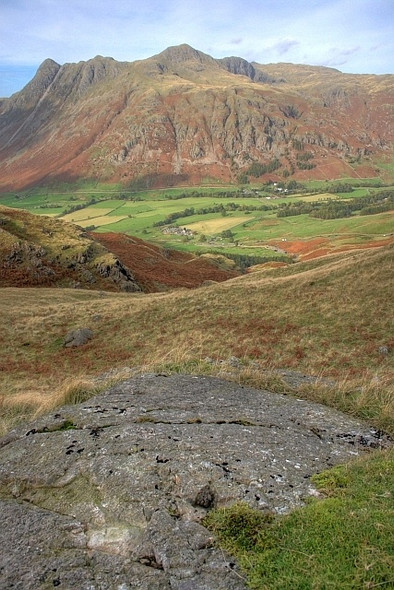 Photo 6"x4" Rock Outcrop on Rakerigg Little Langdale c2008