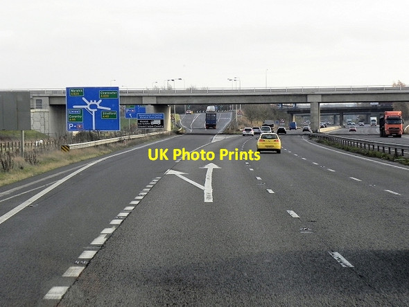 Photo 6"x4" Junction 15, Southbound M40 Longbridge\/SP2662 c2013