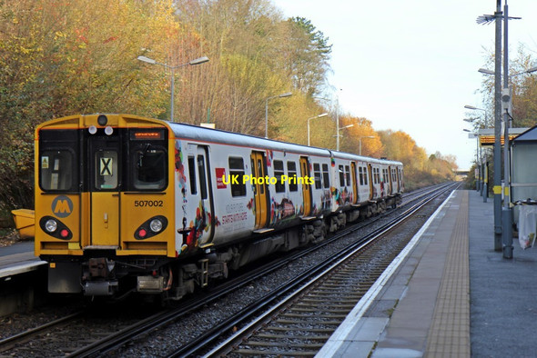 Photo 6"x4" Merseyrail Class 507, 507002, Aughton Park railway station Ormskirk c2013