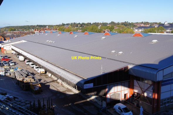 Photo 6"x4" Warehouses by Reading station Reading c2013