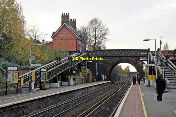 Photo 6"x4" Looking west, Hunts Cross railway station Halewood c2013