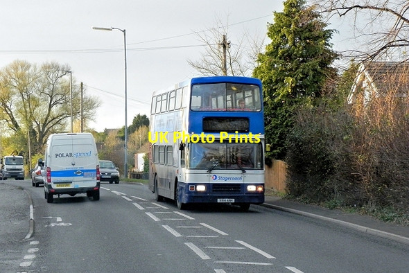 Photo 6"x4" Bus on Alcester Road Stratford-upon-Avon c2013
