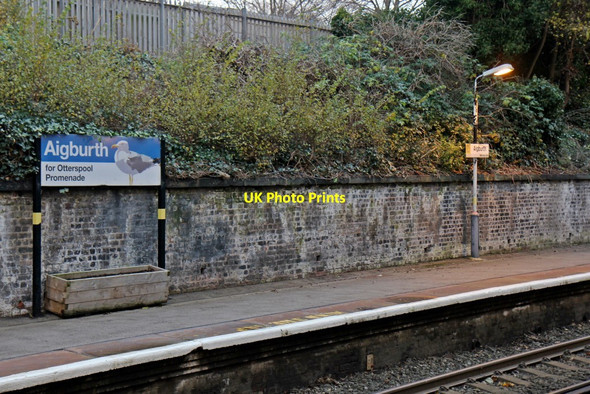 Photo 6"x4" Platform, Aigburth railway station Aigburth c2013