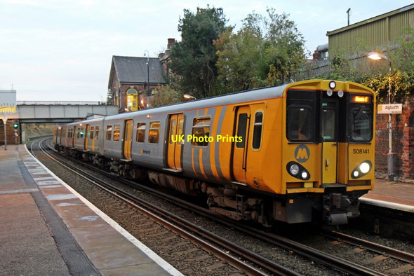 Photo 6"x4" Merseyrail Class 508, 508141, Aigburth railway station Aigburth c2013
