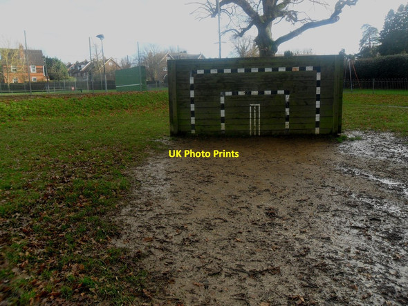 Photo 6"x4" Sticky Wicket on the Dormansland Recreation Ground Dormansland c2013