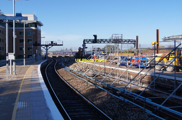 Photo 6"x4" Platform 3 is closed Reading c2013