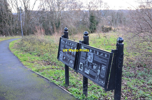 Photo 6"x4" Information boards at Newbyres Castle, Gorebridge Arniston\/NT3461 c2013