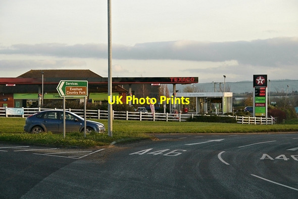 Photo 6"x4" Texaco Filling Station, Evesham Services Twyford\/SP0446 c2013
