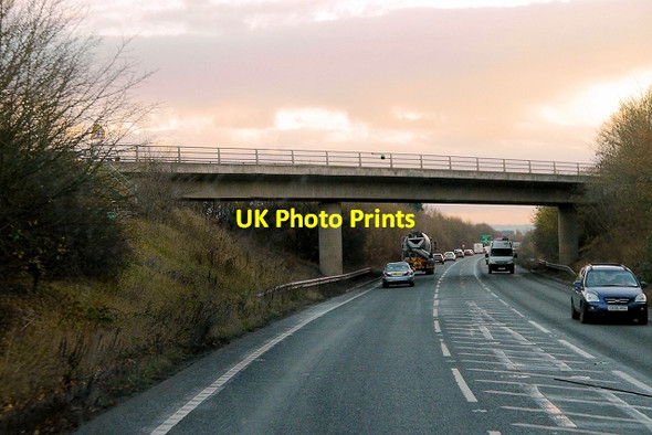 Photo 6"x4" Offenham Road Bridge over the A46 Evesham c2013