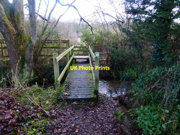Photo 6"x4" Footbridge east of Broad Oak Lane Broad Oak\/SU7551 c2013