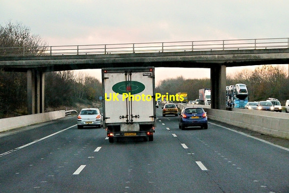 Photo 6"x4" Minor Road Bridge over the M5 Motorway near Stoke Orchard Stoke Orchard c2013
