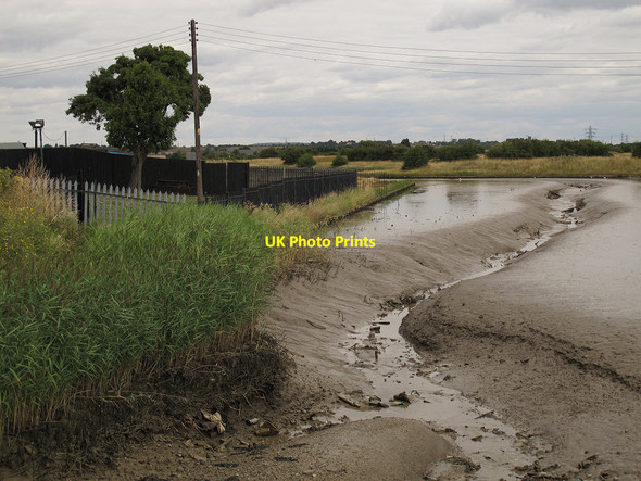 Photo 6"x4" Tilbury Fort: outer moat Tilbury c2013