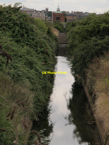 Photo 6"x4" Drainage ditch on West Tilbury Marsh Tilbury c2013