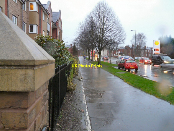 Photo 6"x4" Flooded pavement on Dowson Road Hyde\/SJ9494 c2013