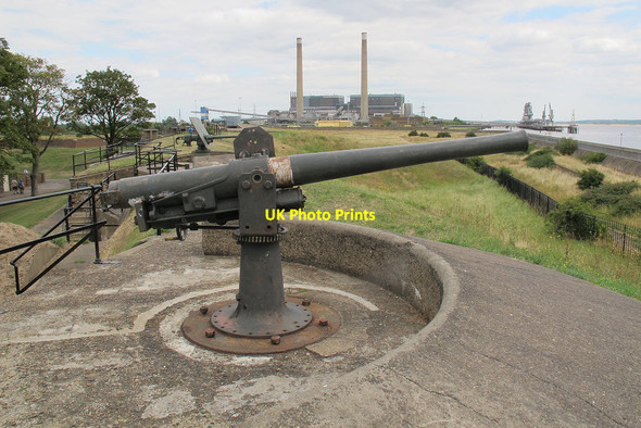 Photo 6"x4" Tilbury Fort: QF gun Gravesend\/TQ6574 c2013