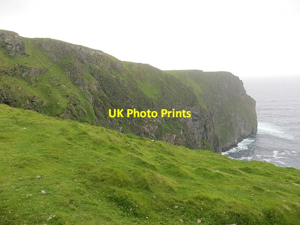 Photo 6"x4" Cliffs above Scarf Hole Noss\/HU3516 c2013