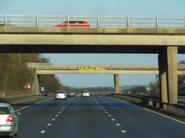 Photo 6"x4" The M69 at Junction 2 Aston Flamville c2013