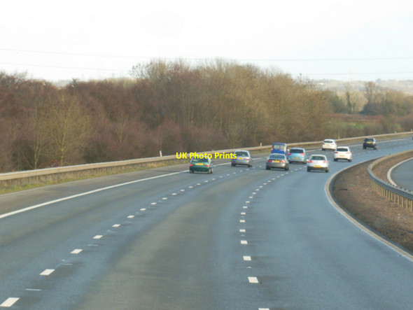 Photo 6"x4" The M69 towards the M1 Potters Marston c2013
