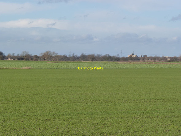 Photo 6"x4" View towards Eggborough from Heck Lane Balne c2013