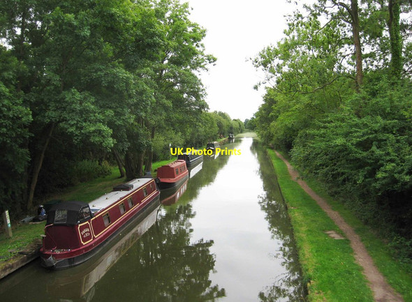 Photo 6"x4" Boats moored on the Grand Union Canal near Rising Bridge, near Kingswood, Warwickshire Baddesley Clinton\/SP2072 c2013
