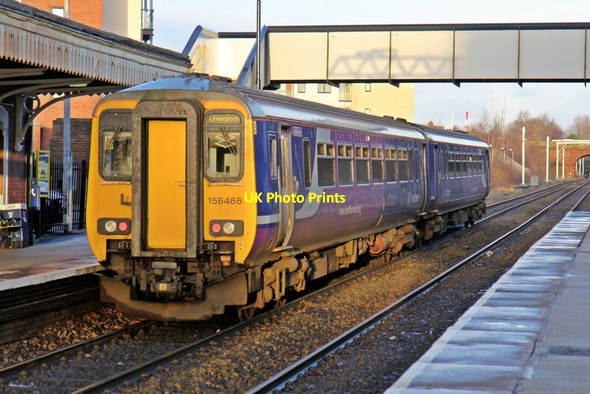 Photo 6"x4" Northern Rail Class 156, 156466, Prescot railway station Prescot c2013 P1