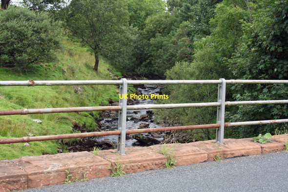 Photo 6"x4" Clough River over the northwest parapet of Low Scale Bridge Garsdale Head c2013
