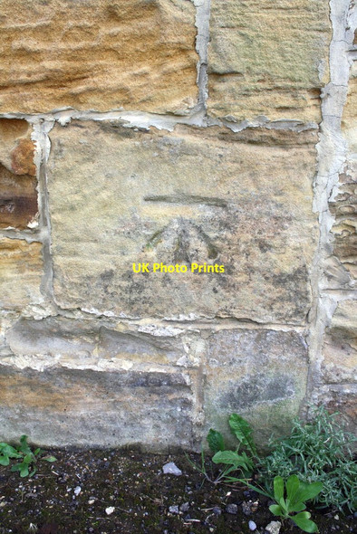 Photo 6"x4" Benchmark on Wensleyan Chapel Thornton-le-Beans c2013
