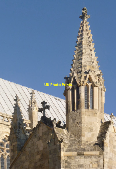 Photo 6"x4" Selby Abbey - lantern tower Selby c2013