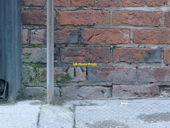 Photo 6"x4" Bench mark, #17 Finkle Street Selby c2013