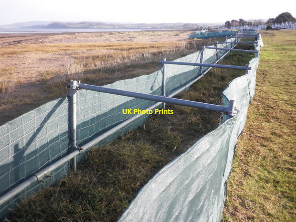 Photo 6"x4" Dune stabalisation measures, Dunster Beach Marsh Street c2013