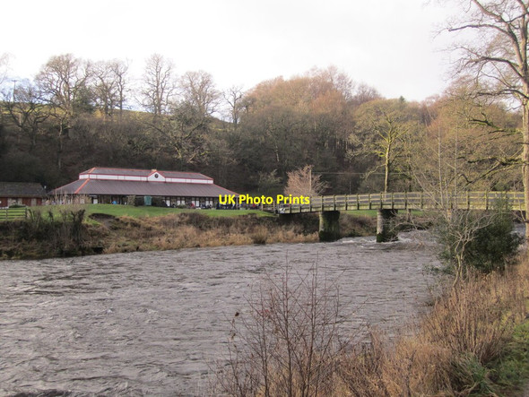 Photo 6"x4" River Wharfe and the Cavendish Pavilion Storiths c2014